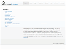 Tablet Screenshot of decisionresearch.org